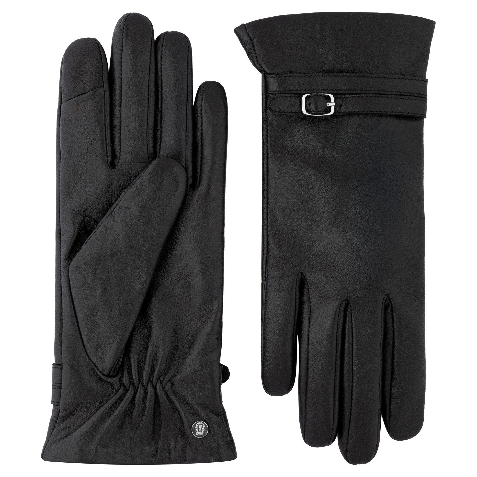 Roeckl Lederhandschuhe MAYFAIR Lederhandschuhe mit Riemen