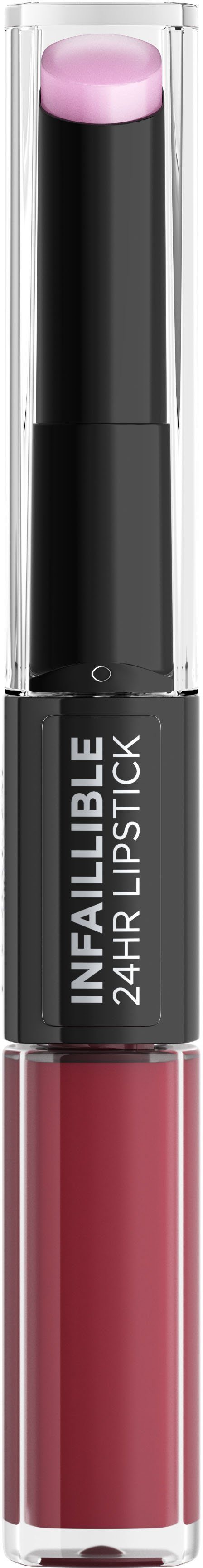 L'ORÉAL PARIS Lippenstift Infaillible 2-Step, mit natürlichen Inhaltstoffen