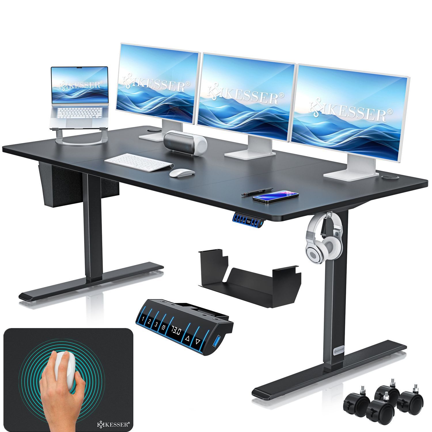 KESSER Schreibtisch, elektrischer & Höhenverstellbarer Computertisch günstig online kaufen