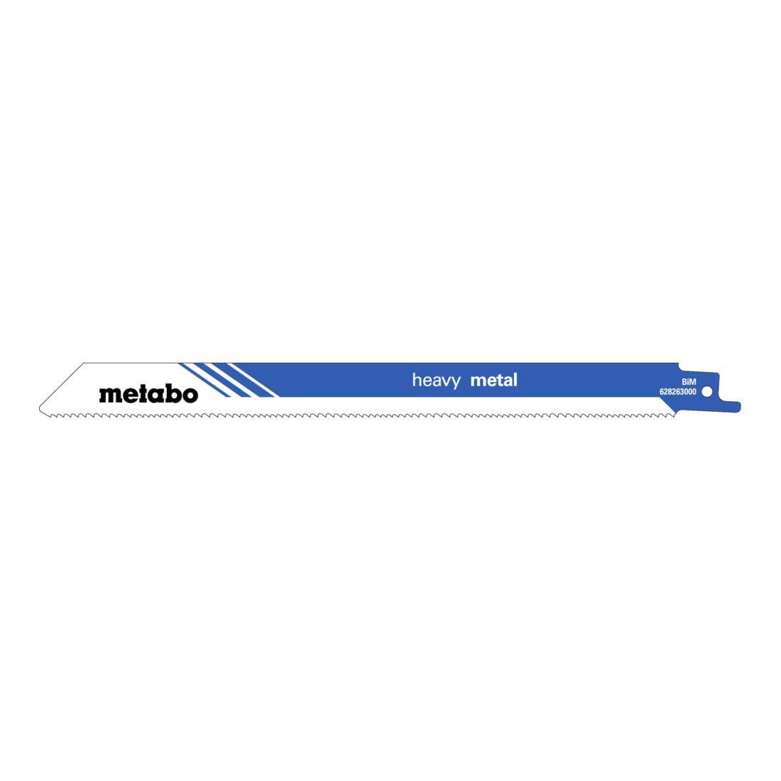 metabo Säbelsäge Metabo 5 Säbelsägeblätter "heavy metal" 300 x 1,25 mm, BiM, 1,8-2,6 mm