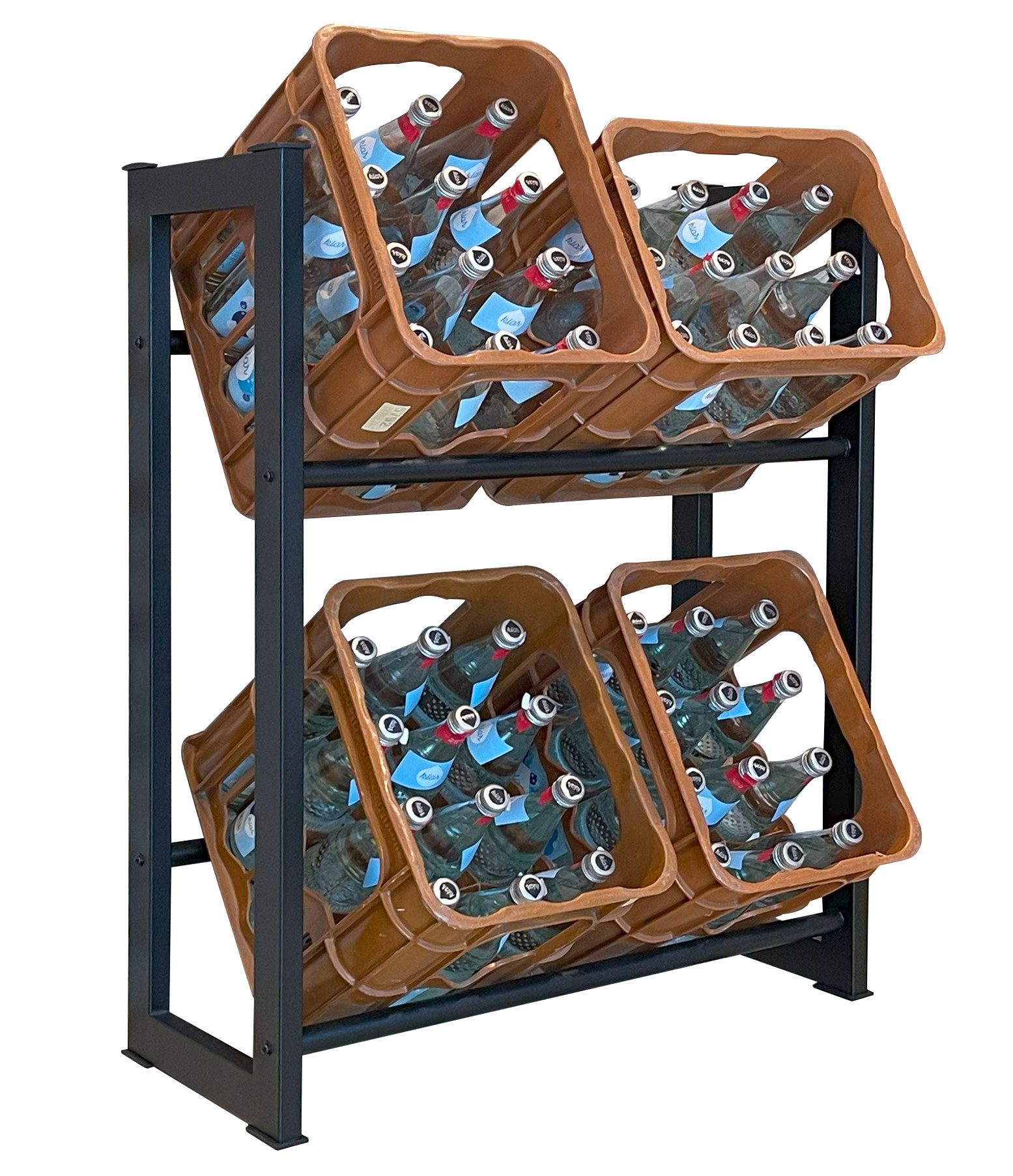 Quick Star Flaschenregal Getränkekistenregal 71x30x90cm, 4-tlg. günstig online kaufen