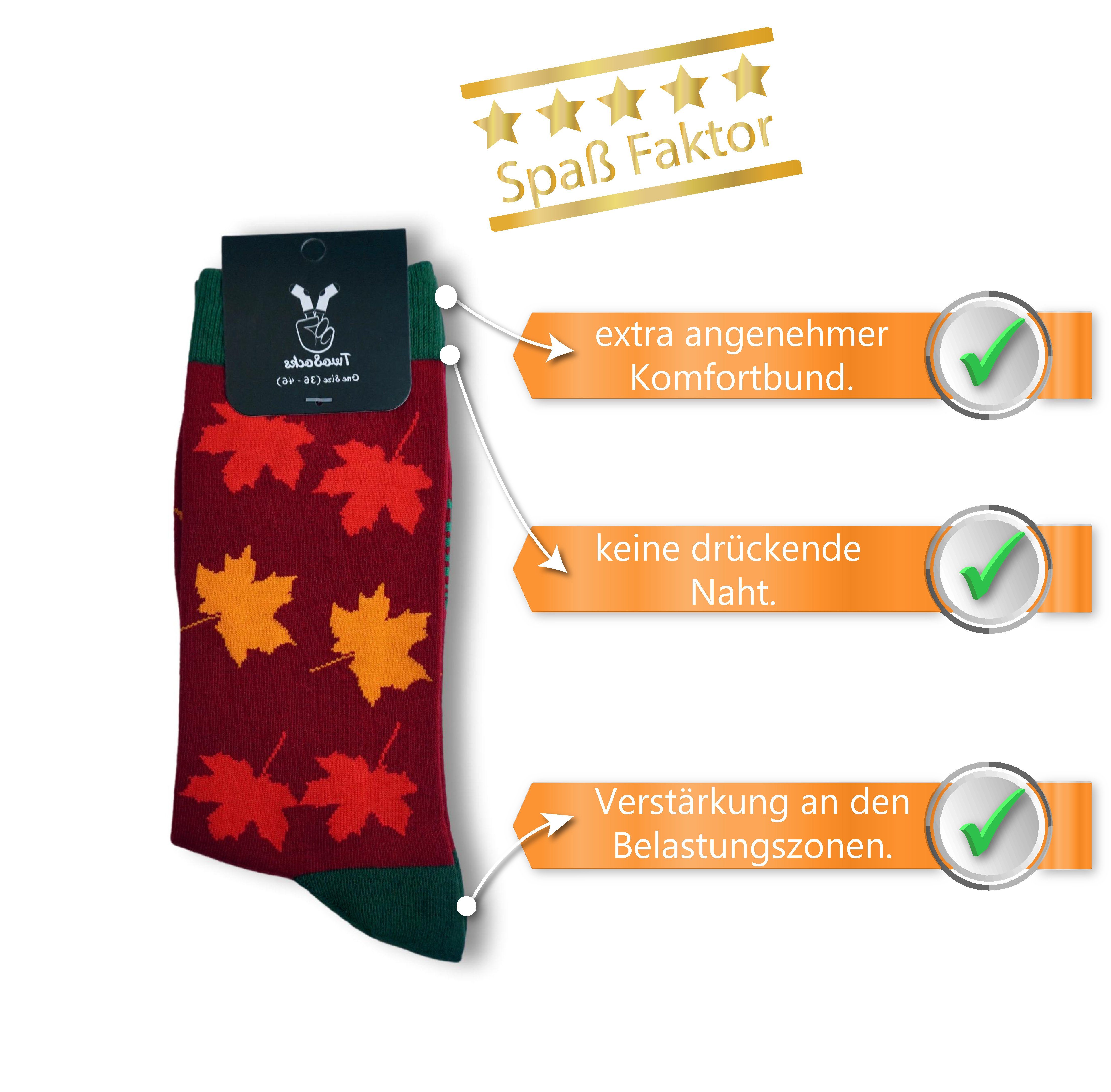 TwoSocks Freizeitsocken Socken für den Paar) (2 Herren, Sonnenblume, & Damen Einheitsgröße Herbst