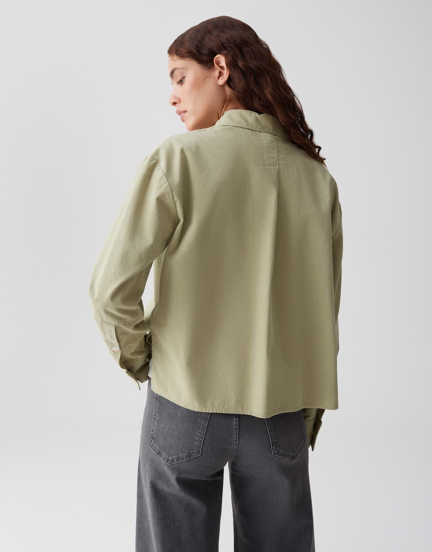 OPUS Langarmbluse FRONE aus BCI Cotton überschnittene Schulter mit Langarm, extrem weicher Griff