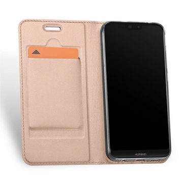 CoolGadget Handyhülle Magnet Case Handy Tasche für Huawei P20 Lite 5,8 Zoll, Hülle Klapphülle Ultra Slim Flip Cover für P20 Lite Schutzhülle
