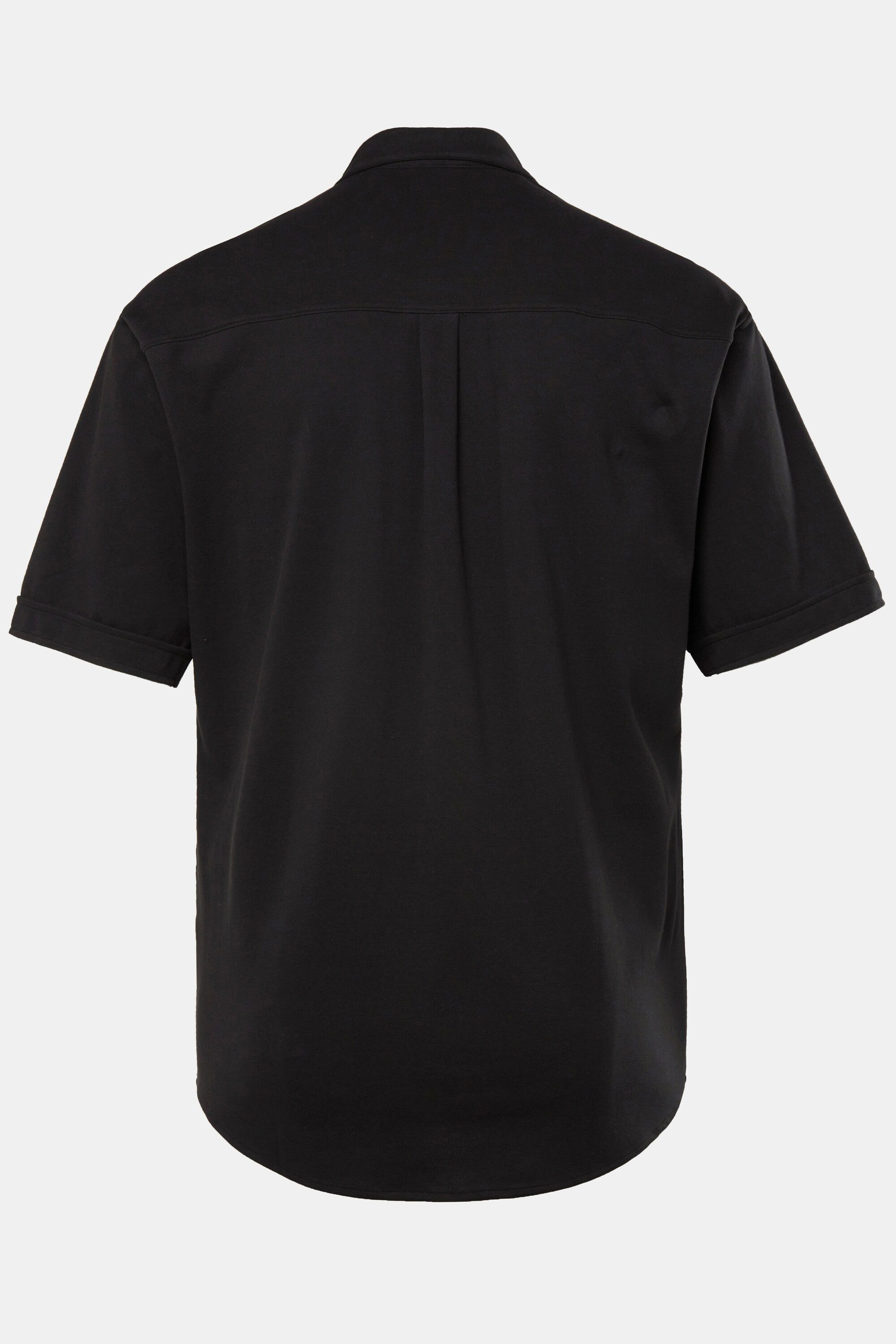 JP1880 Kurzarmhemd Piqué-Hemd FLEXNAMIC® Halbarm Buttondown-Kragen