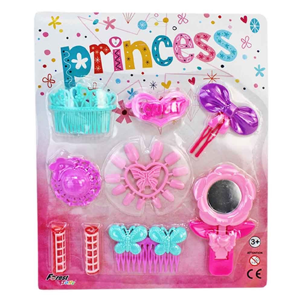 BEMIRO Schmink-Koffer 2 Stück Beauty Spielset für Mädchen "Prinzessin", 2-tlg.
