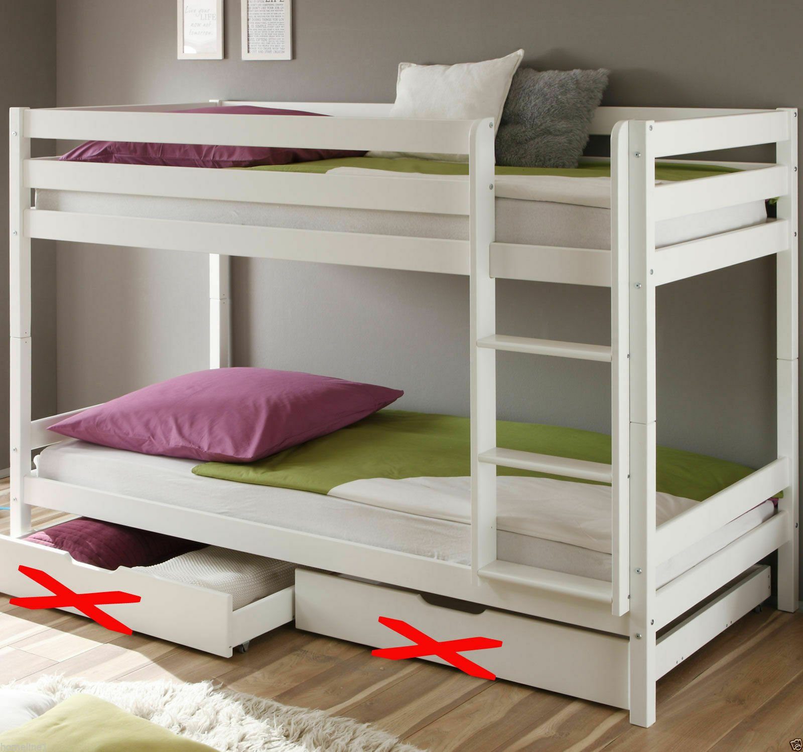 Homeline Etagenbett Kevin Etagenbett Kinderbett Etagenbett günstig online kaufen