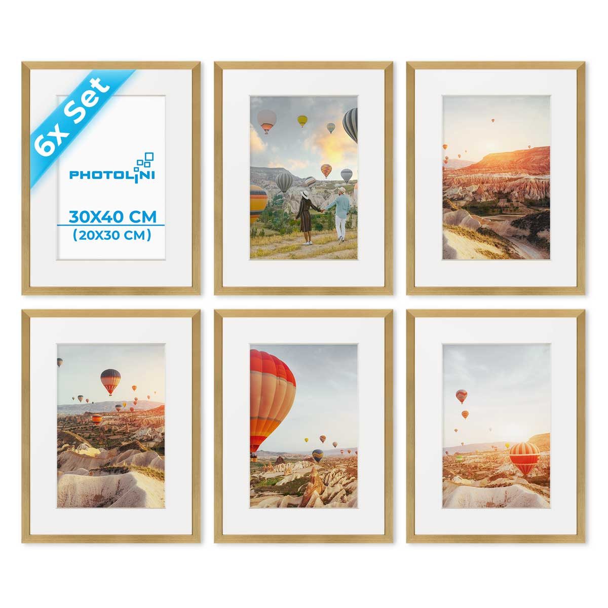 PHOTOLINI Bilderrahmen 6er Set 30x40 cm günstig online kaufen