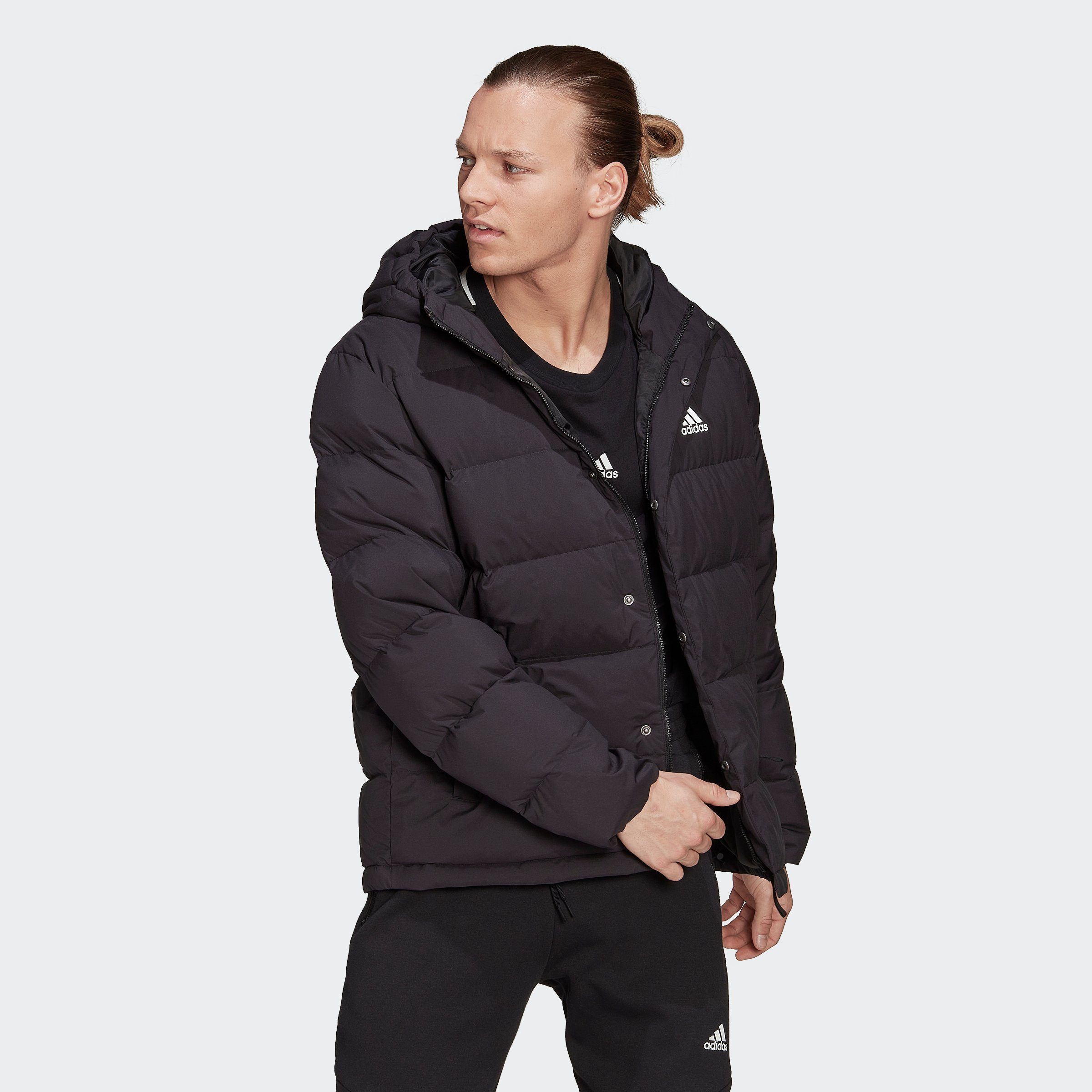 adidas Sportswear Outdoorjacke HELIONIC HOODED DAUNENJACKE