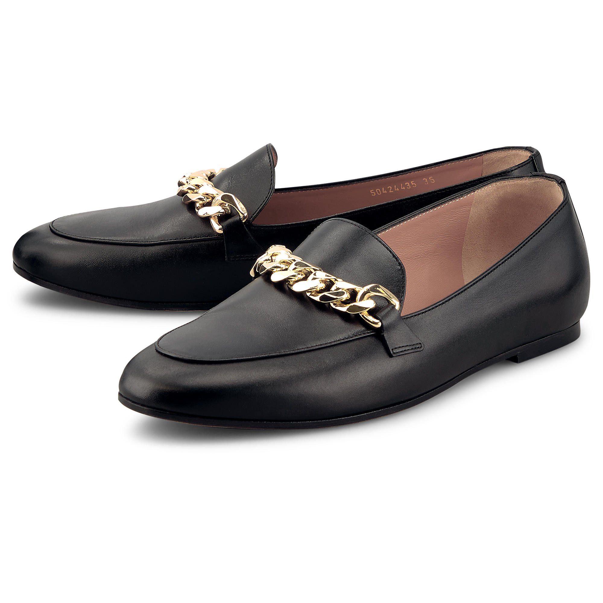 BOSS Hugo Boss Damen Schuhe, Boss Hugo Boss Kaia Лоферы GSU Damen Лоферыs Лоферы Gold Kette