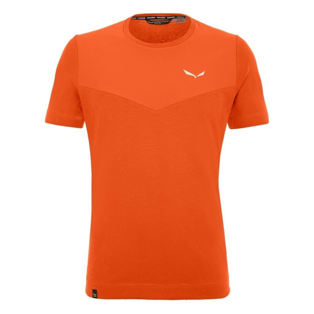 Salewa T-Shirt Salewa M Alpine Hemp T-shirt Herren Kurzarm-Shirt Red Orange