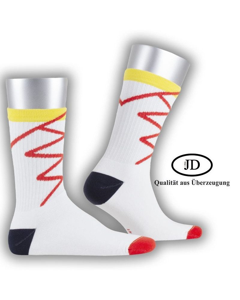 JD Sportsocken White 1 (Bio-Baumwolle) weiss - 1 Paar