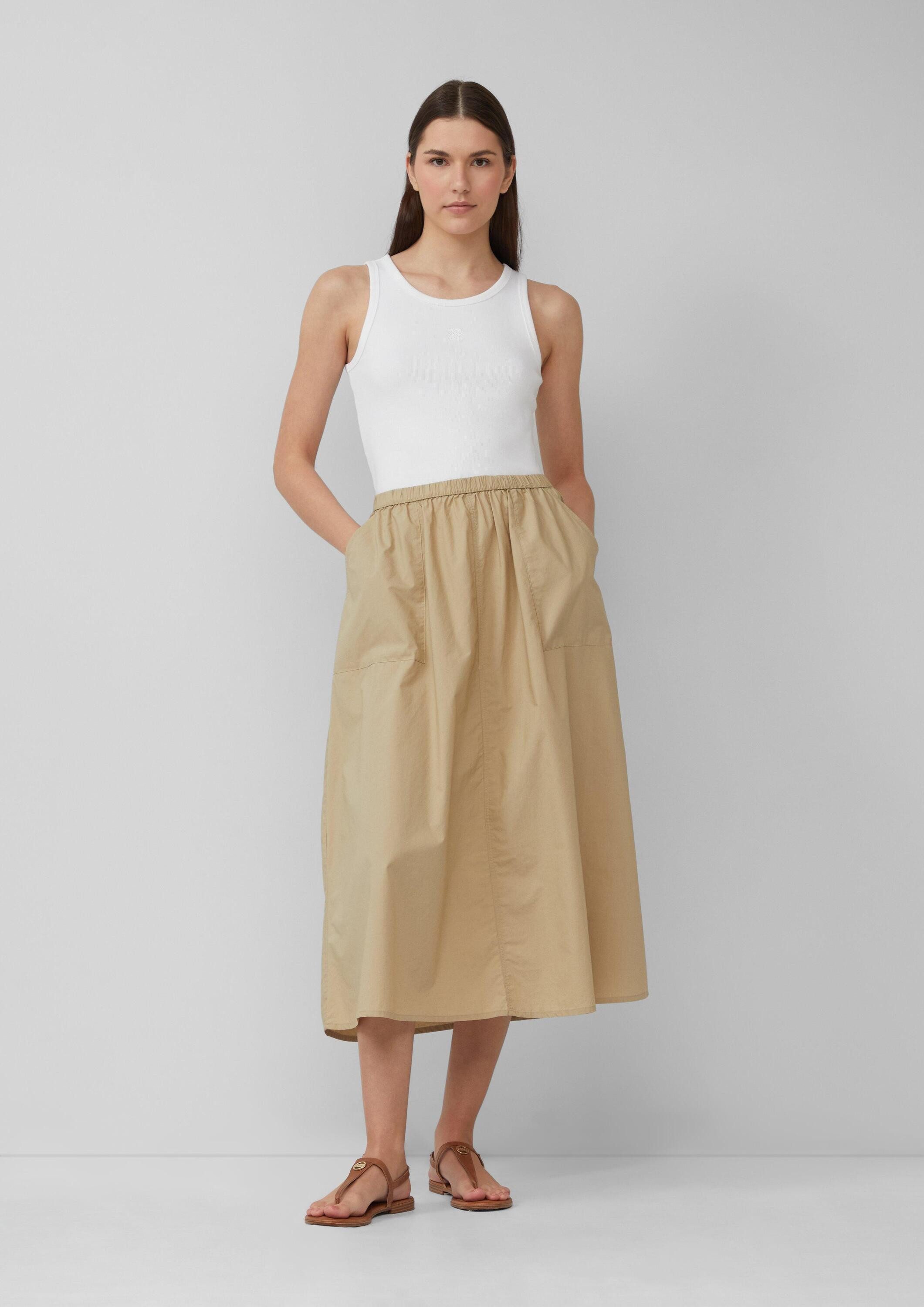 s.Oliver Midirock Rock Ausgestellter Midirock aus Baumwolle mit aufgesetzten Taschen