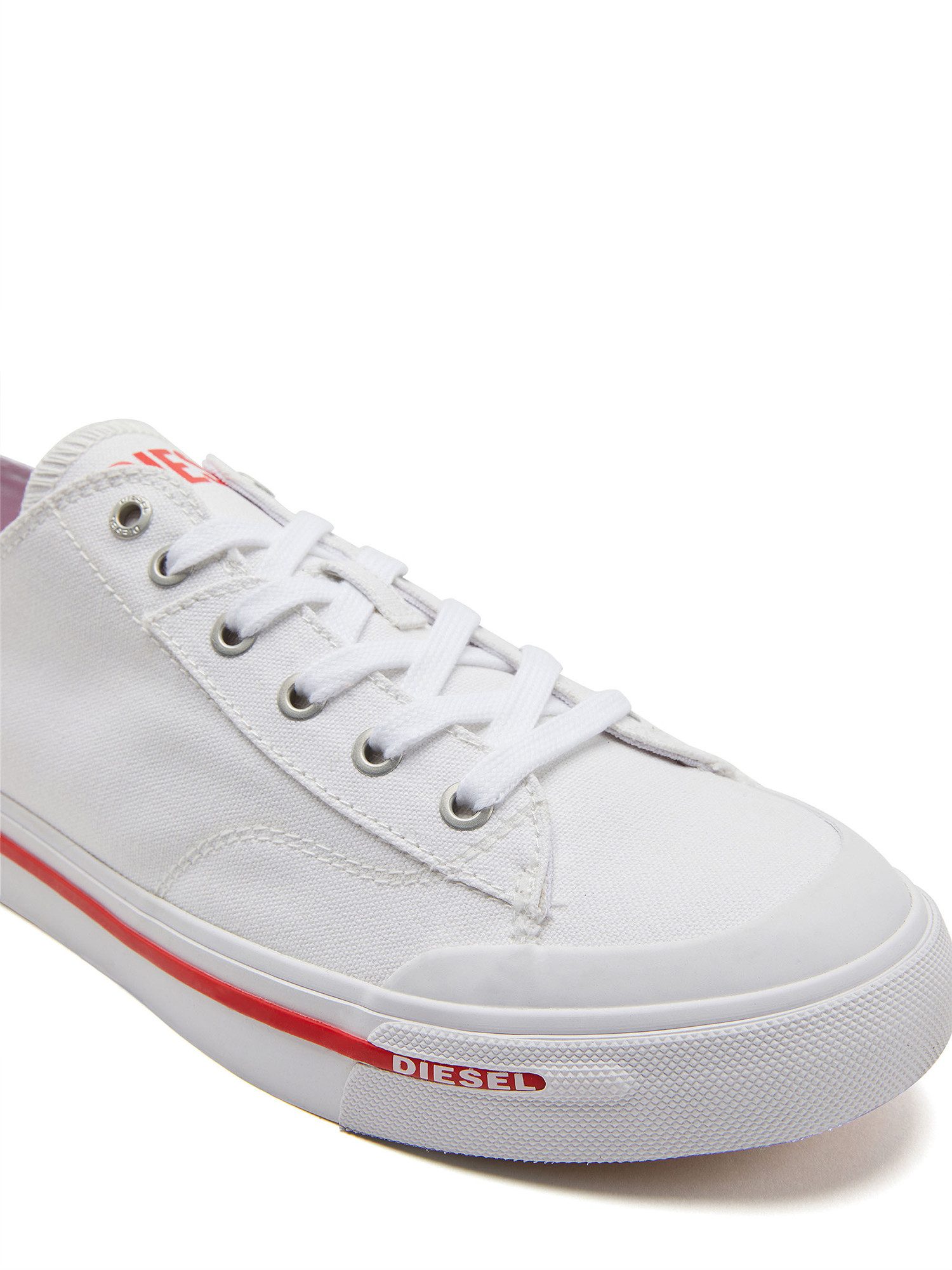 Diesel Canvas Sneaker - S-ATHOS LOW T1003 Weiß Sneaker