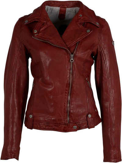 Gipsy Lederjacke GWFaye W23 mit bedrucktem Innenfutter