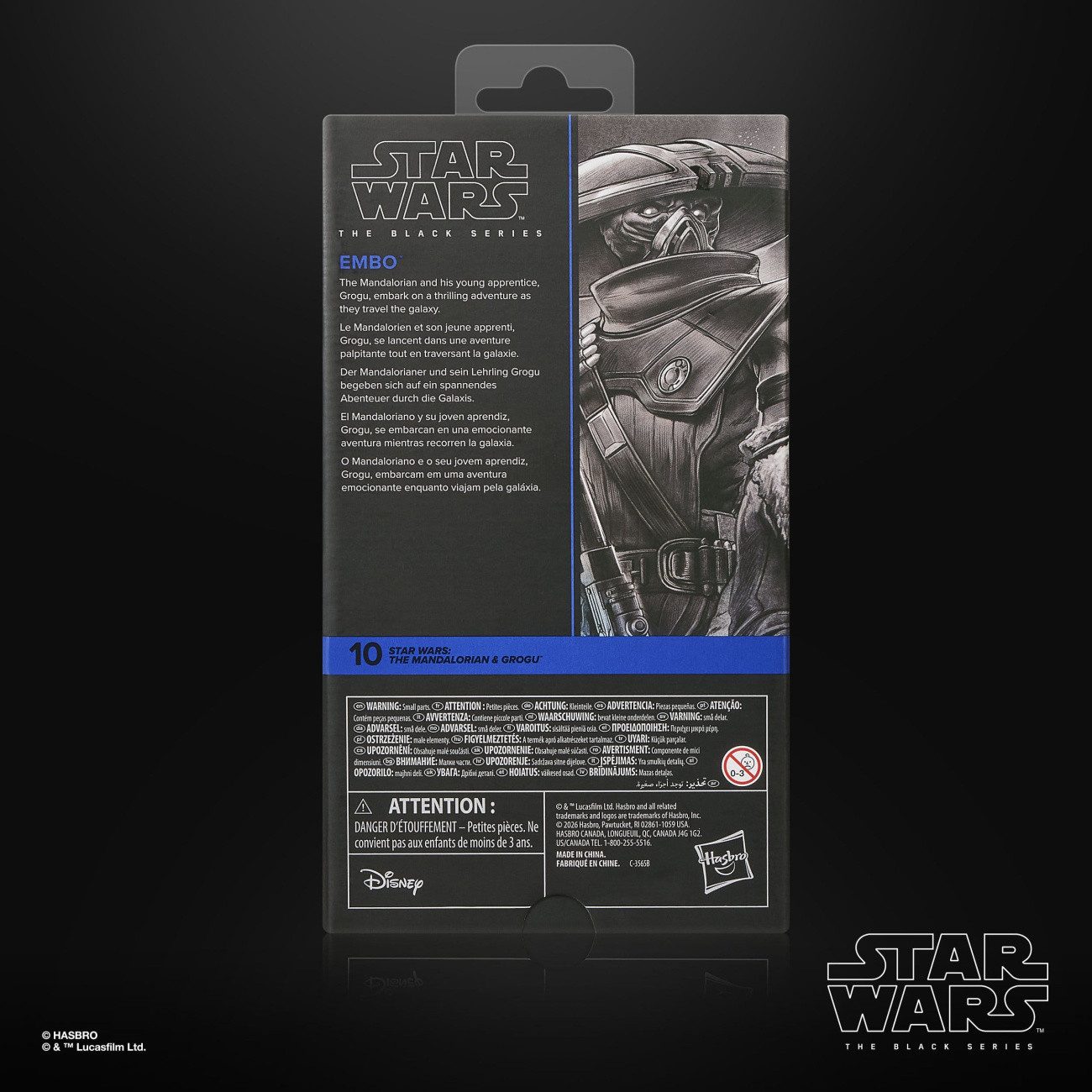 Hasbro Actionfigur Star Wars: The Mandalorian & Grogu Black Series Actionfigur Embo 15 cm