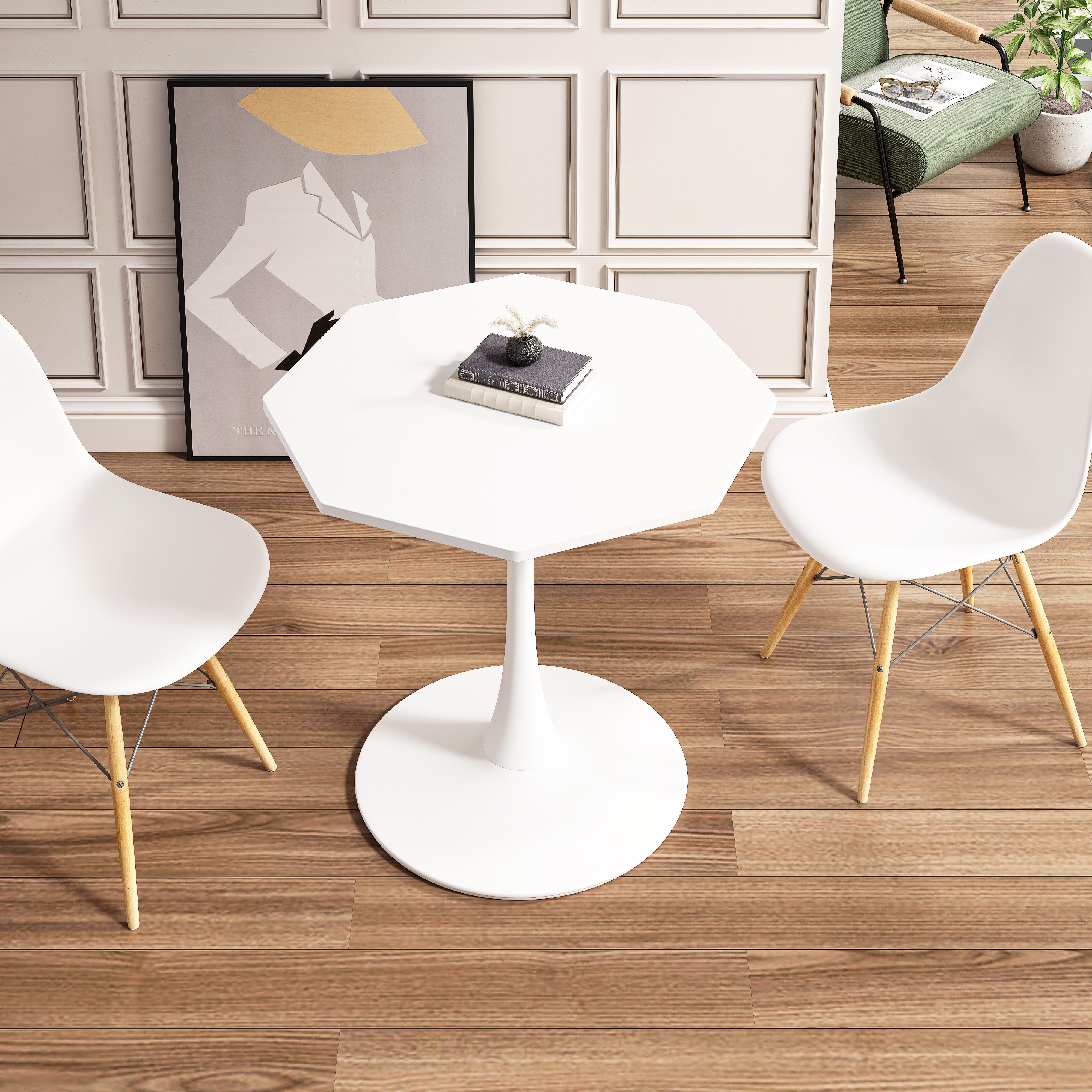 HAUSS SPOLE Esstisch 80×74cm Achtkantiger Couchtisch günstig online kaufen