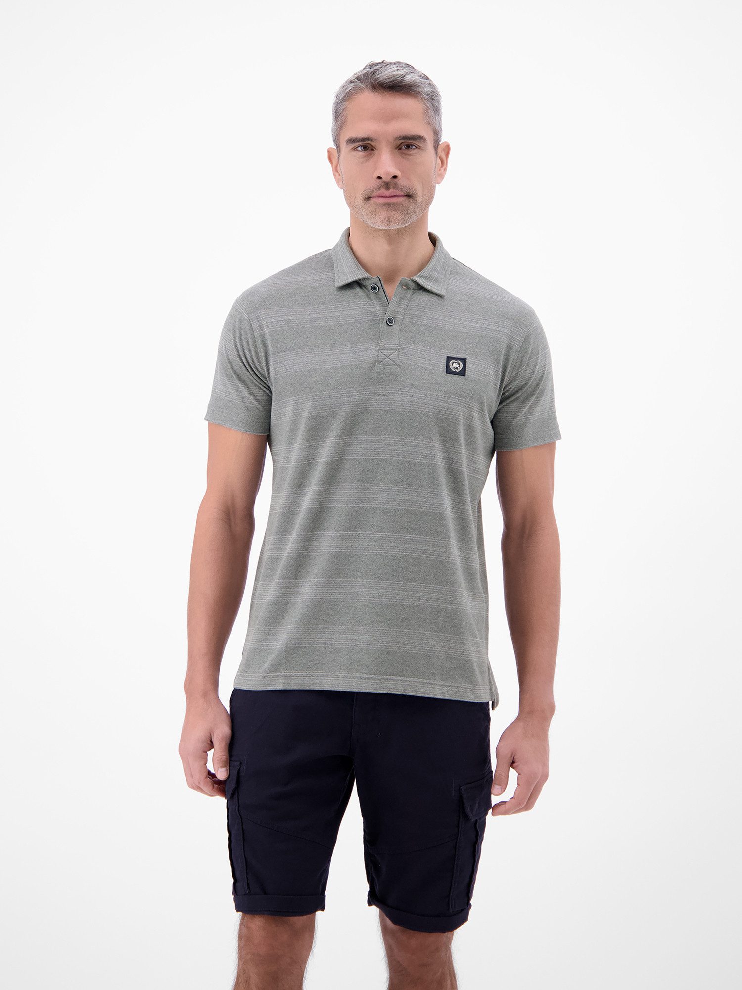 LERROS Poloshirt Poloshirt in feiner Piquéqualität mit frischer Streifenoptik