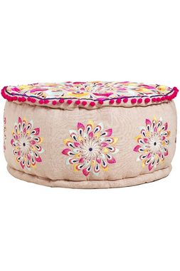 Marrakesch Orient & Mediterran Interior Pouf Arabisches Sitzpouf Azet, Sitzkissen, Bodenkissen, Handarbeit