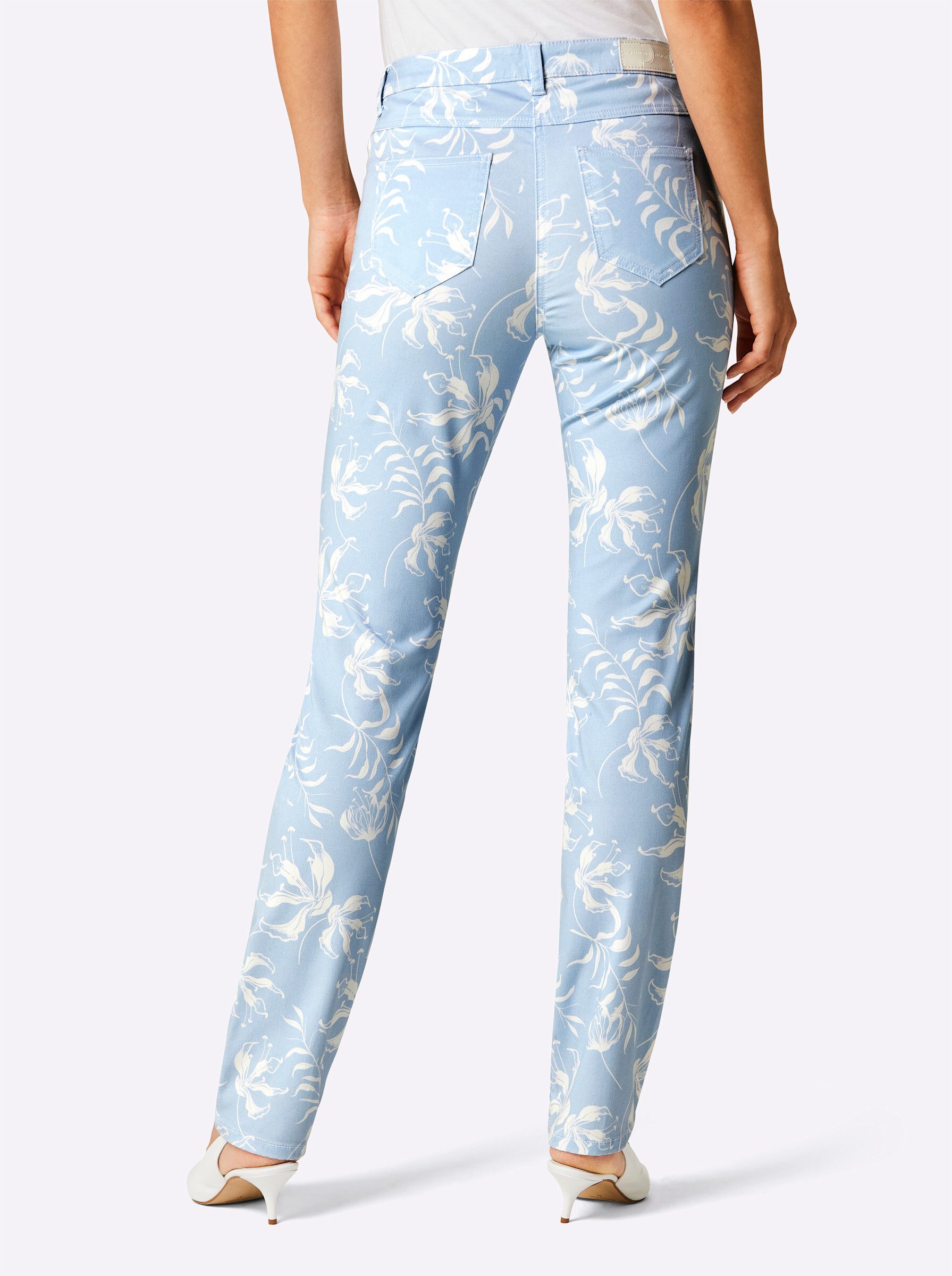 creation L Bequeme Jeans Lyocell-Baumwoll-Jeans leicht vertieft