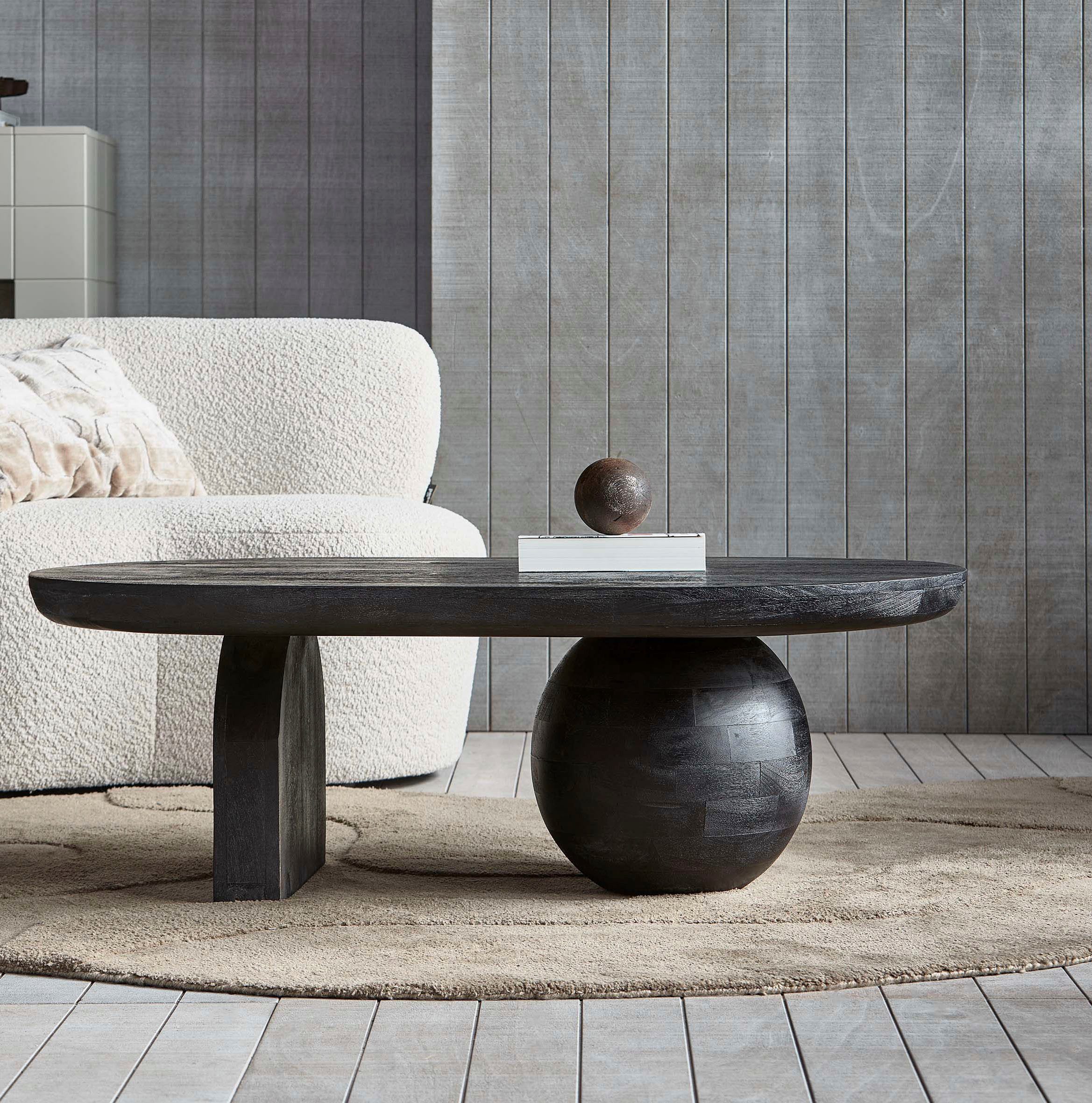 WOOOD Couchtisch Steppe, aus Mangoholz, große Tischplatte, H 38 cm x B 110 cm