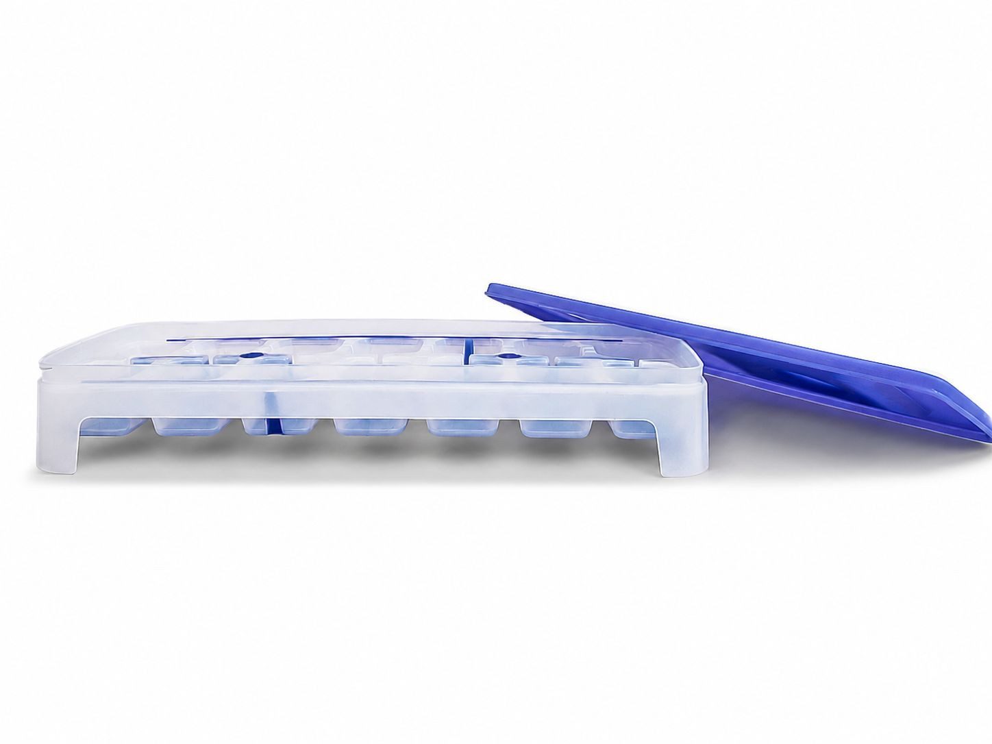 TUPPERWARE Eiswürfelform Gefrier-Behälter Eiswürfler weiß lila
