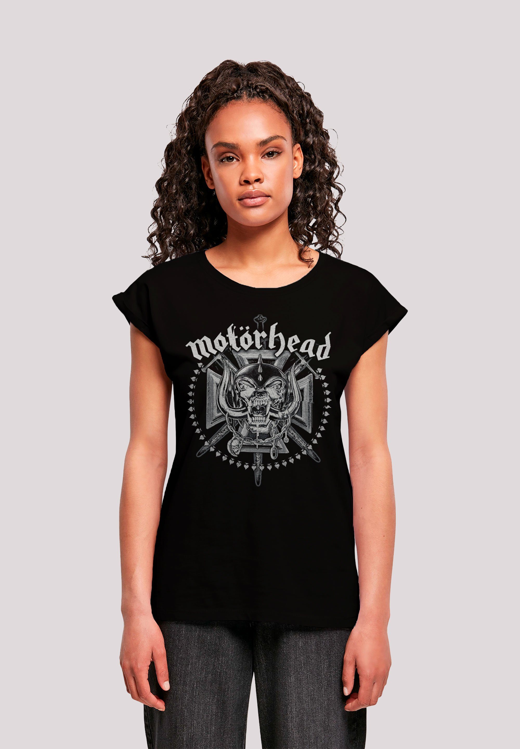 Iron T-Shirt Sword Print F4NT4STIC Cross Motorhead