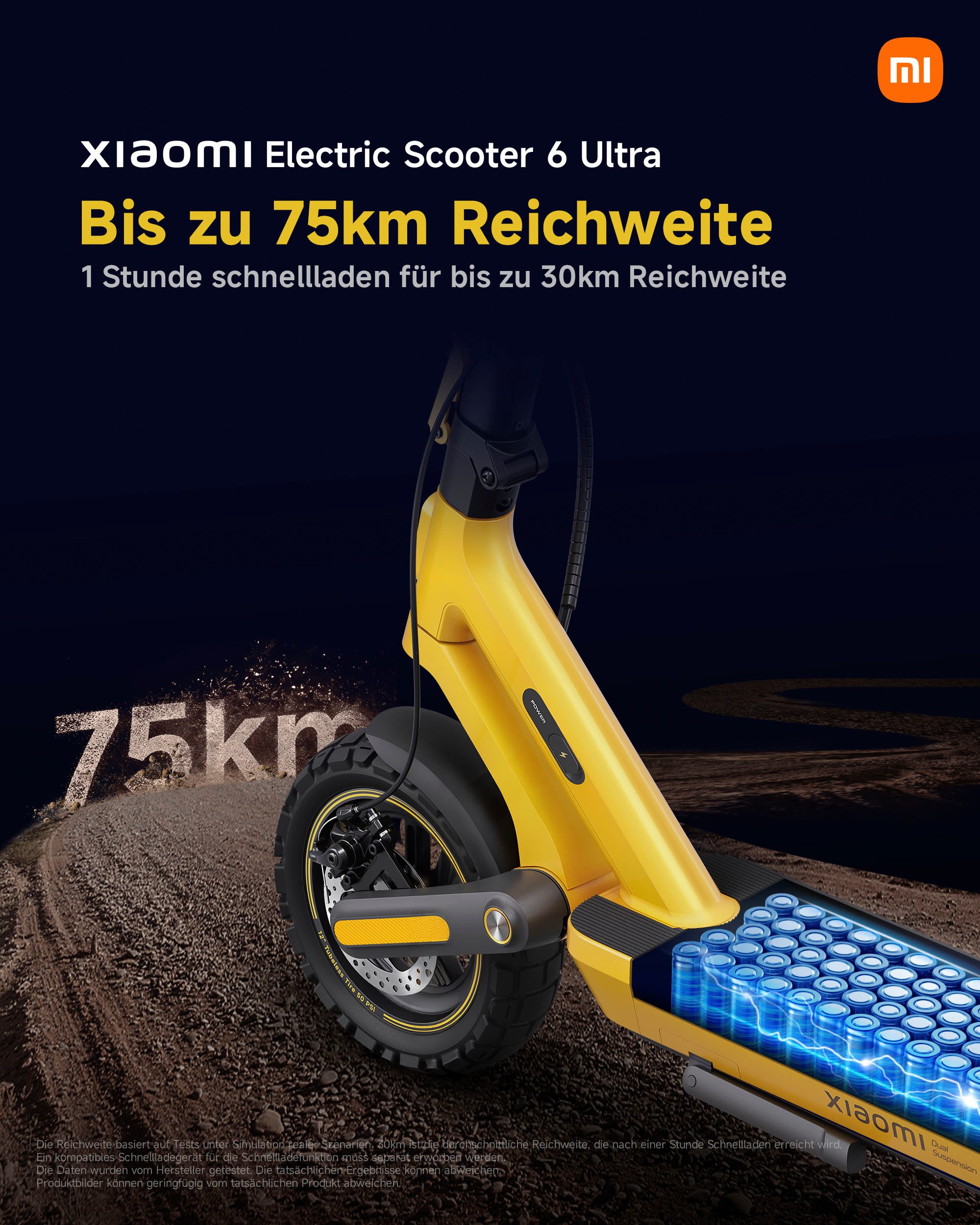 Xiaomi E-Scooter Electric Scooter 6 Ultra DE, 20 km/h – Bild 5 von 5