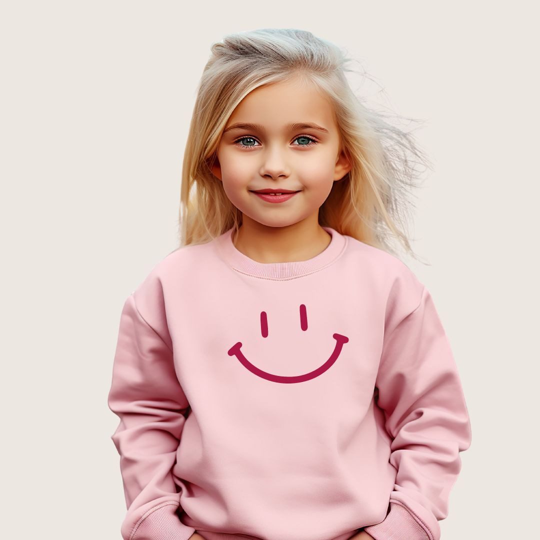 Lounis Sweatshirt - Pullover Druck - Kindermode - Kinderpullover - mit Smiley Baumwolle