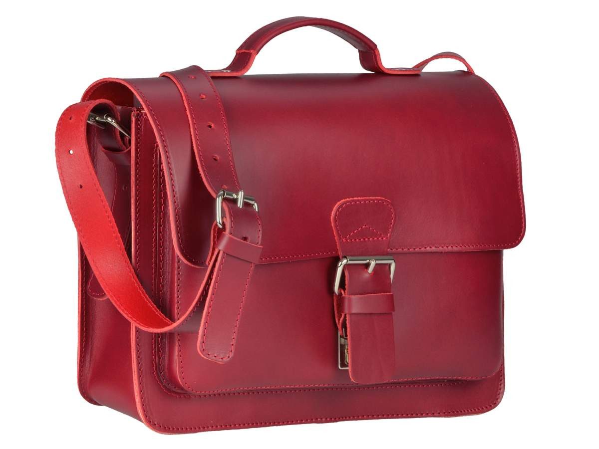 Ruitertassen Aktentasche Classic, 36 cm Schultasche mit 1 Fach, kleine Lehrertasche, rustikales Leder