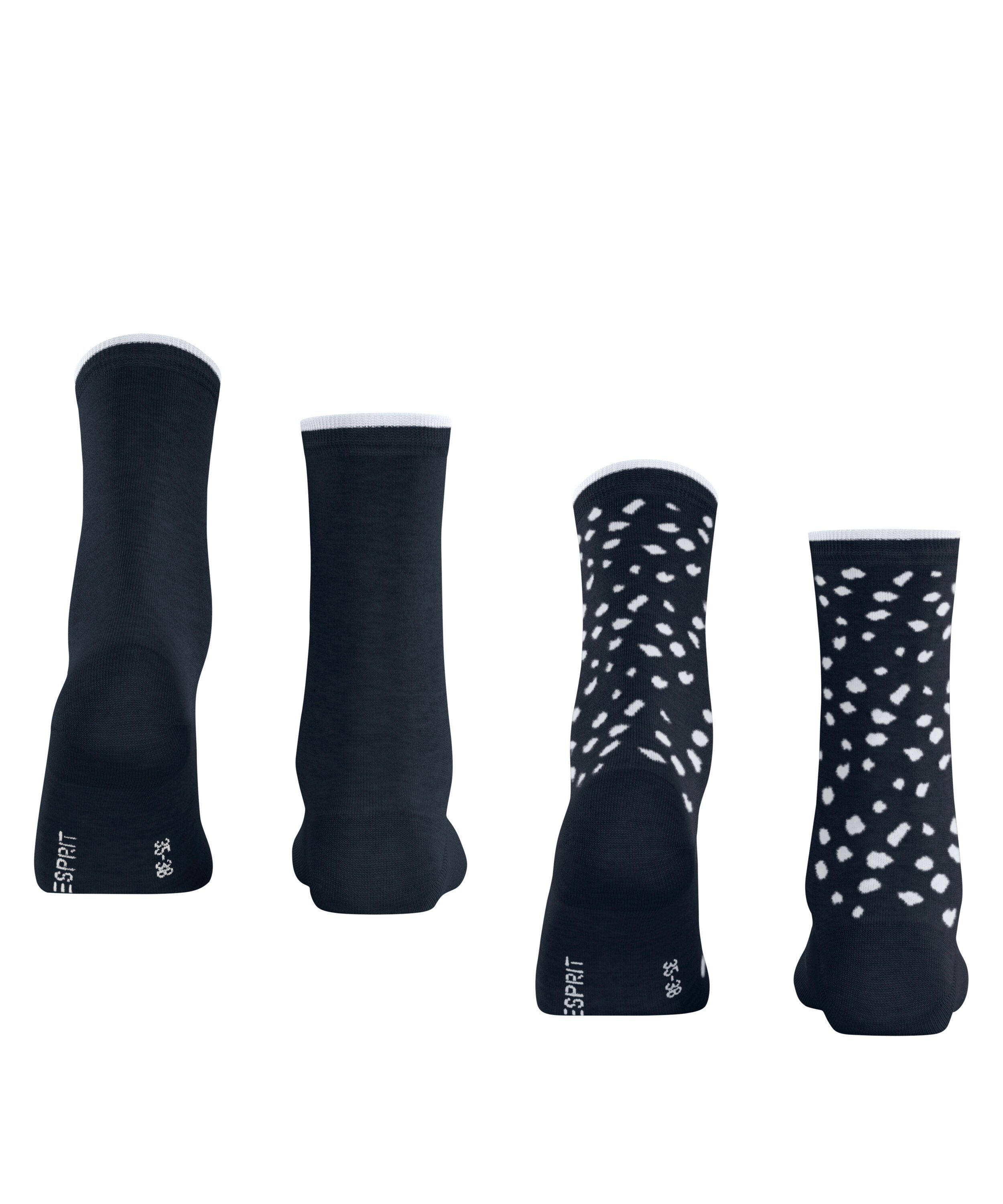 Esprit Socken Irregular Dot 2-Pack Socken (2-Paar)