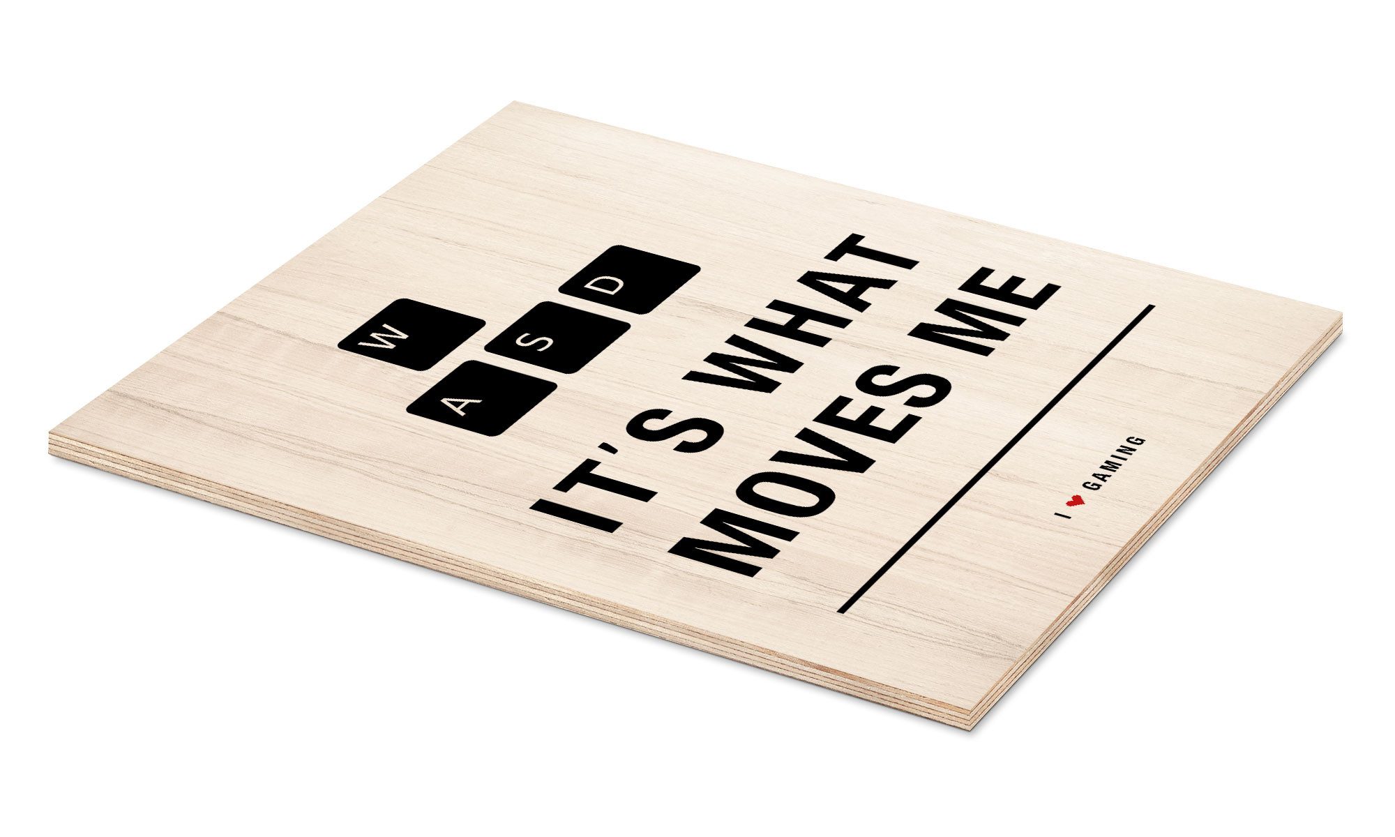 Posterlounge Wandbild It's what moves me, Typobox, erhältlich als Poster, Leinwandbild, Wandsticker oder Acrylglasbild