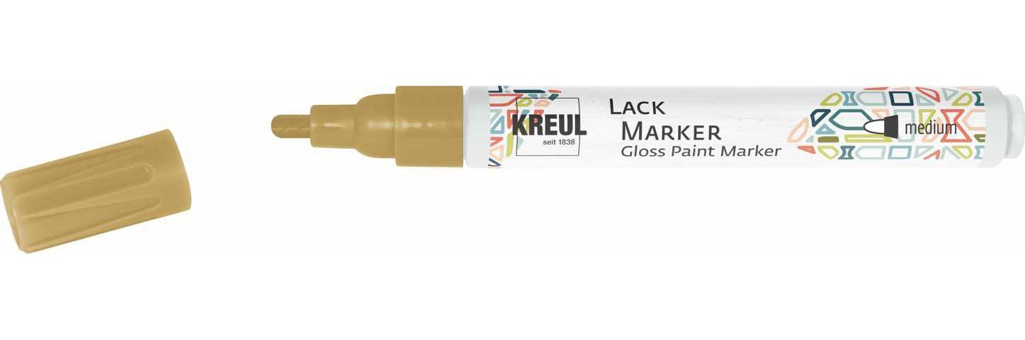 Kreul Lackmarker Lackmalstift medium, 2-4mm Gold