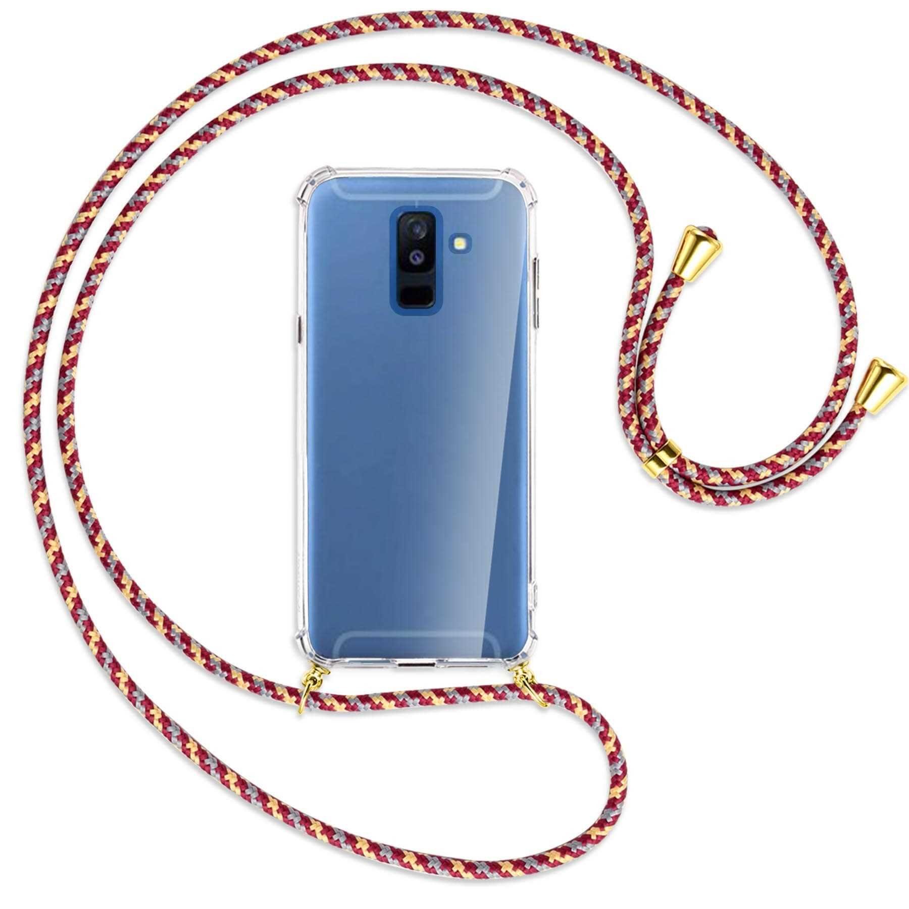 mtb more energy Handykette für Samsung Galaxy A6 Plus 2018 / J8 [NC-044-G], Umhängehülle mit Band [NC-044-G]
