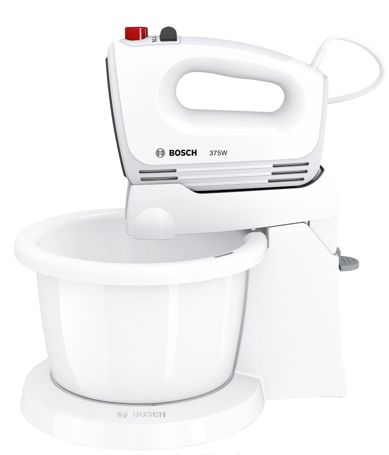 BOSCH Handmixer Bosch MFQ2600G CleverMixx Handmixer-Set 375 Watt weiß,dunkelgrau
