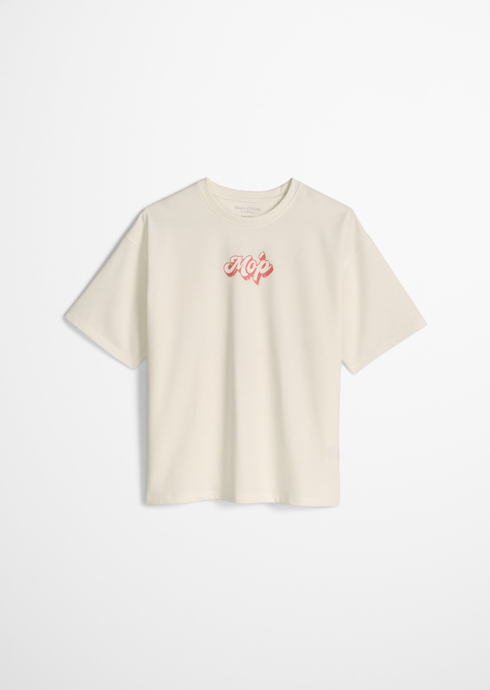 Marc O'Polo Junior T-Shirt kontrastfarbener Rückenprint, relaxed fit, Rundhals