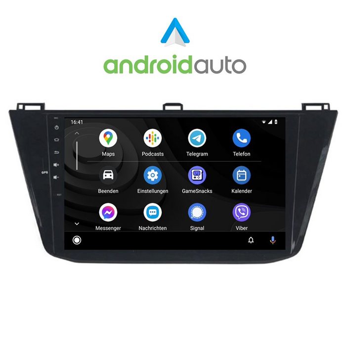 TAFFIO Für Volkswagen Tiguan 10&quot; Touchscreen Android Autoradio GPS CarPlay Einbau-Navigationsgerät