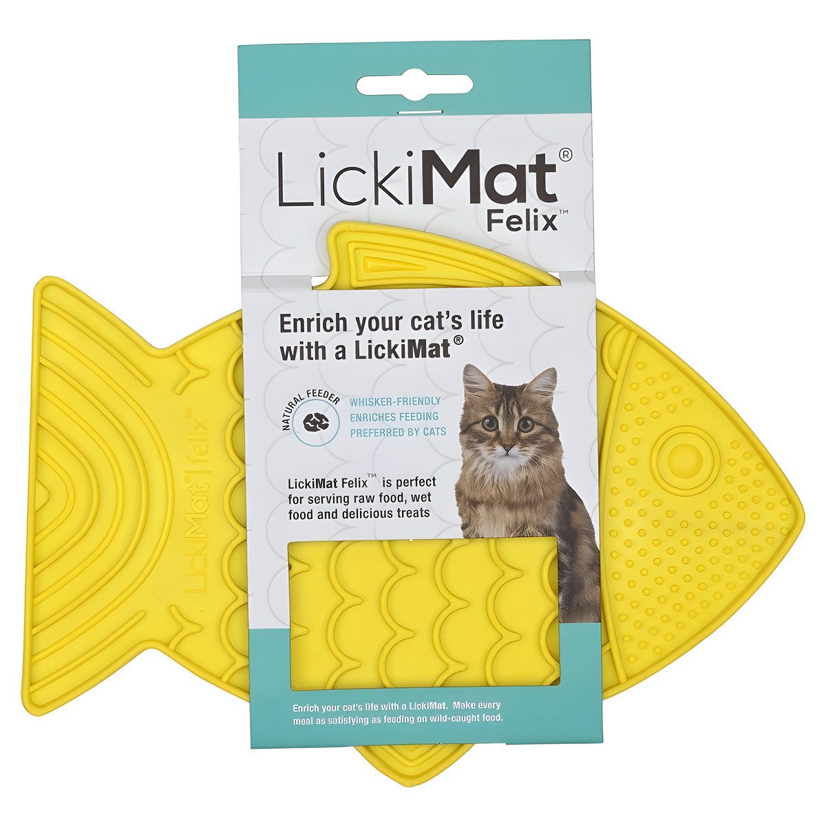 LickiMat Antischlingnapf Felix yellow