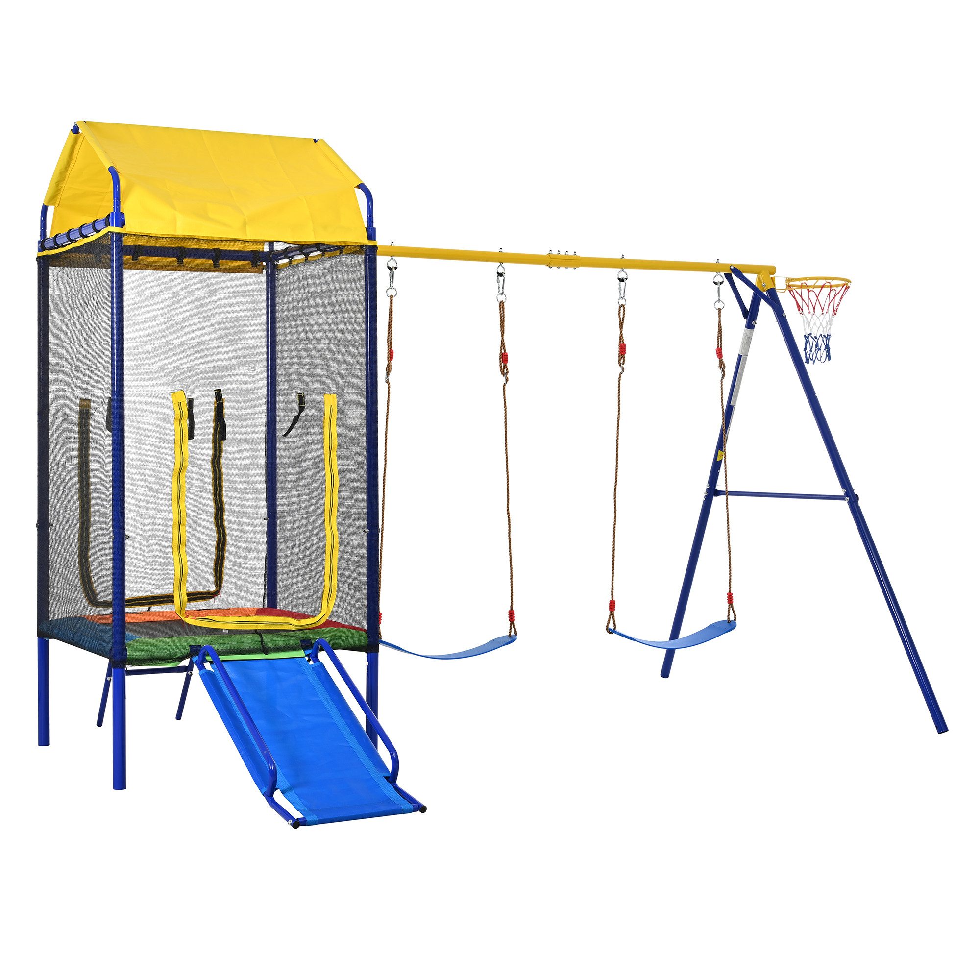 Fine Life Pro Klettergerüst 4-in-1 Outdoor-Spielkombi