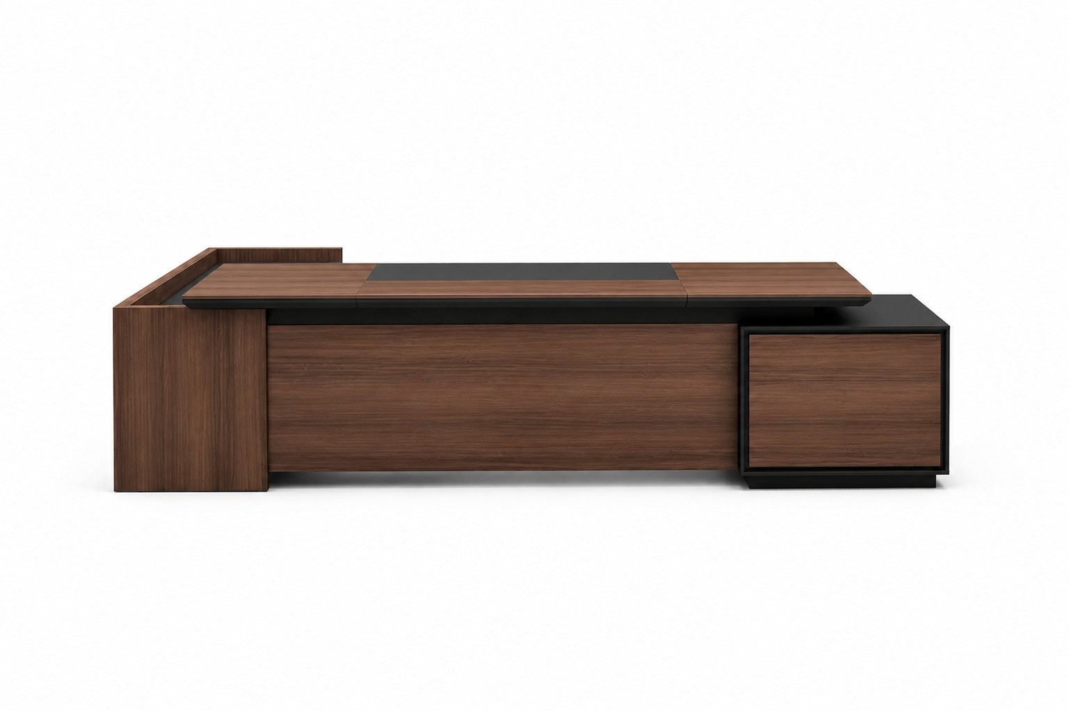 Xlmoebel Eckschreibtisch Moderner Schreibtisch Computertisch Bürotisch Holz Braun Sofort (Eckschreibtisch), Made in Europa