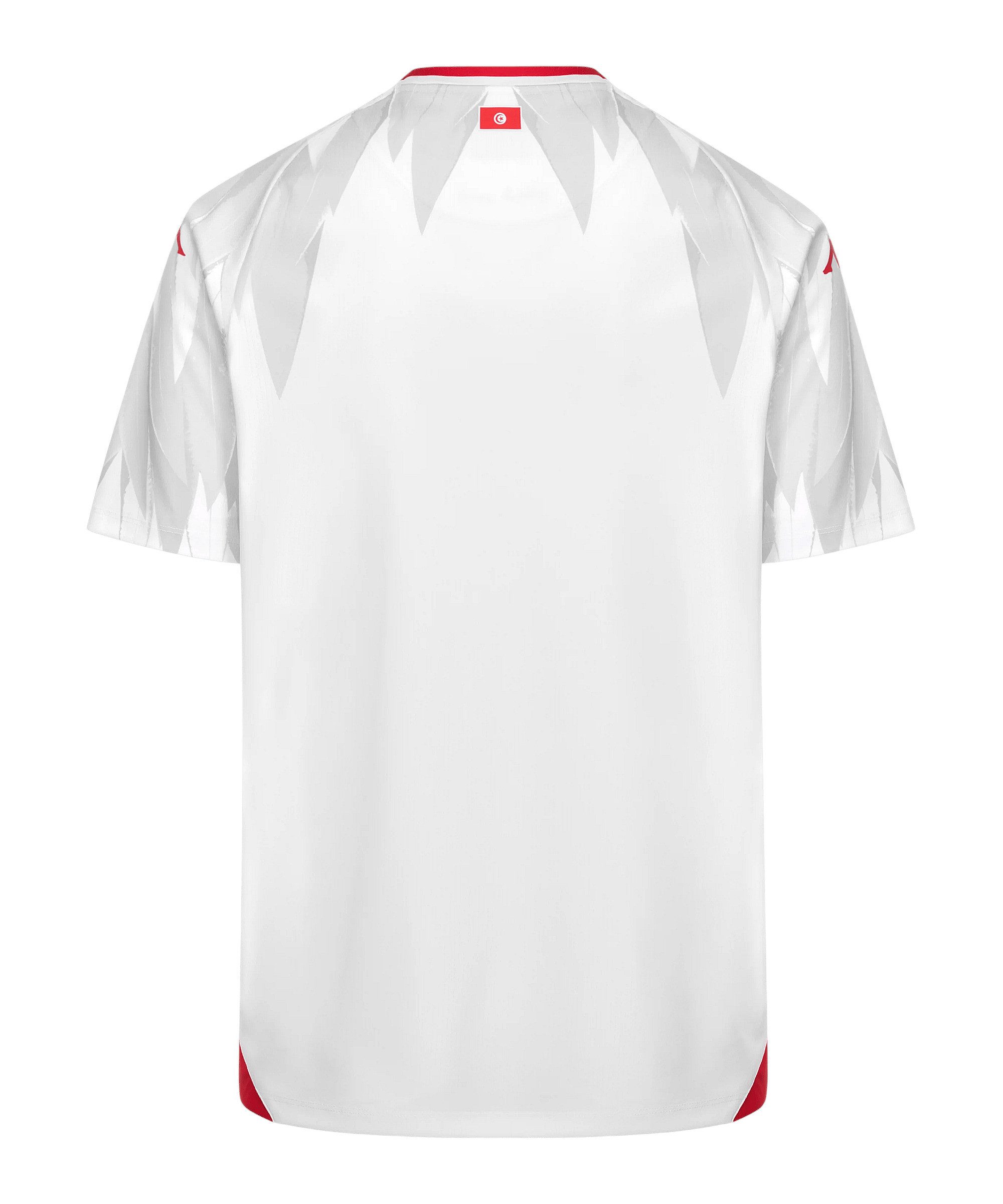Kappa Fußballtrikot Kappa FTF Tunesien Trikot Home WM 2026 Weiß Weltmeisterschaft