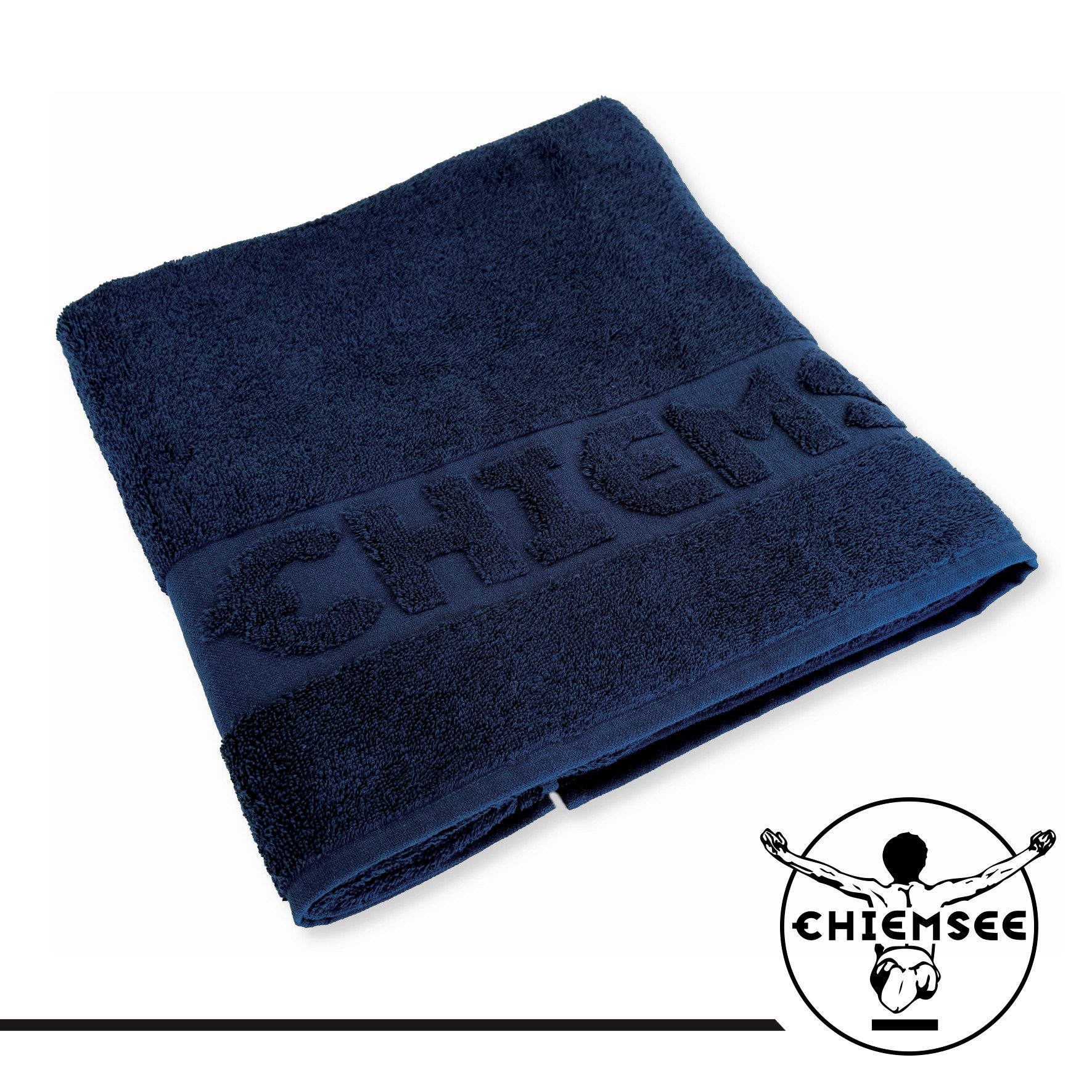 Chiemsee Handtuch uni, 100% Baumwolle, Frottier, Duschtuch, Gästetuch, (1-St)