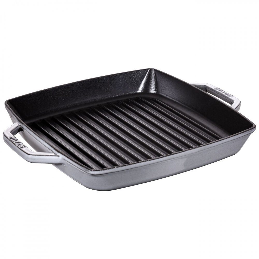 Staub Grillpfanne - Grillpfanne - grau, Gusseisen