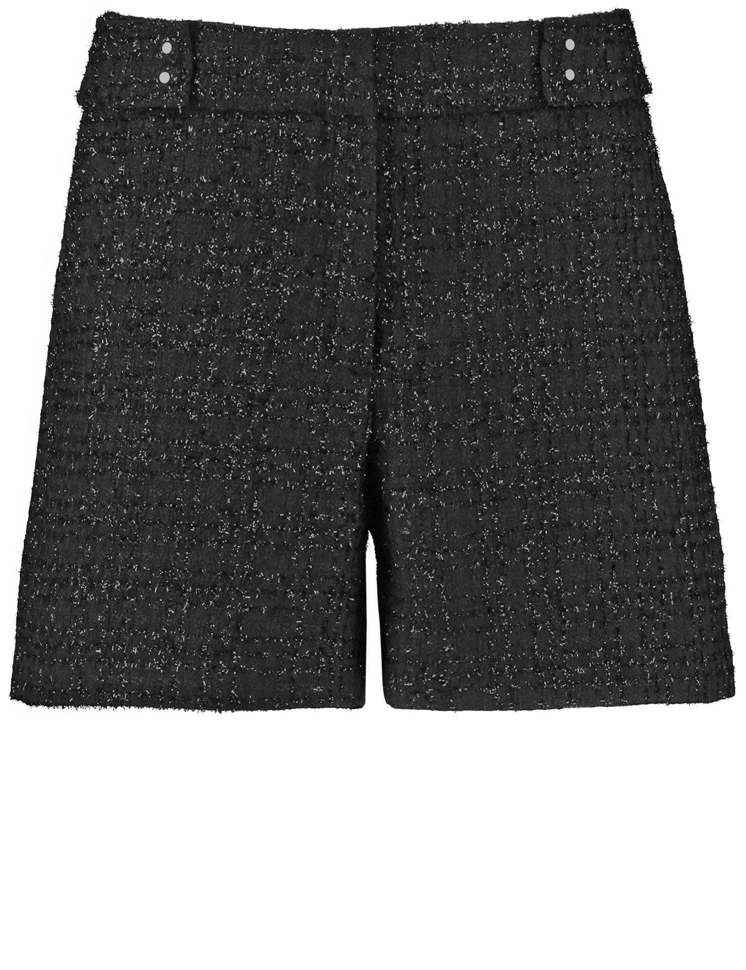 Taifun Stoffhose Tweed Shorts Tweed-Qualität Glanzgarn, mit Glanz-Effekt mit