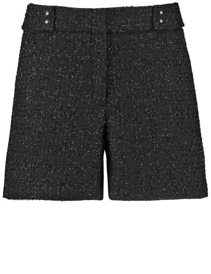 Glanz-Effekt Glanzgarn, mit Taifun Shorts Stoffhose Tweed mit Tweed-Qualität