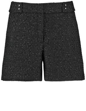 Taifun Stoffhose Tweed Shorts mit Glanzgarn
