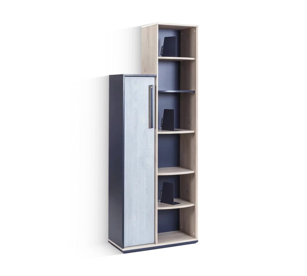 Möbel-Zeit Bücherregal Trio Regal mit 6 offenen Regalfächer