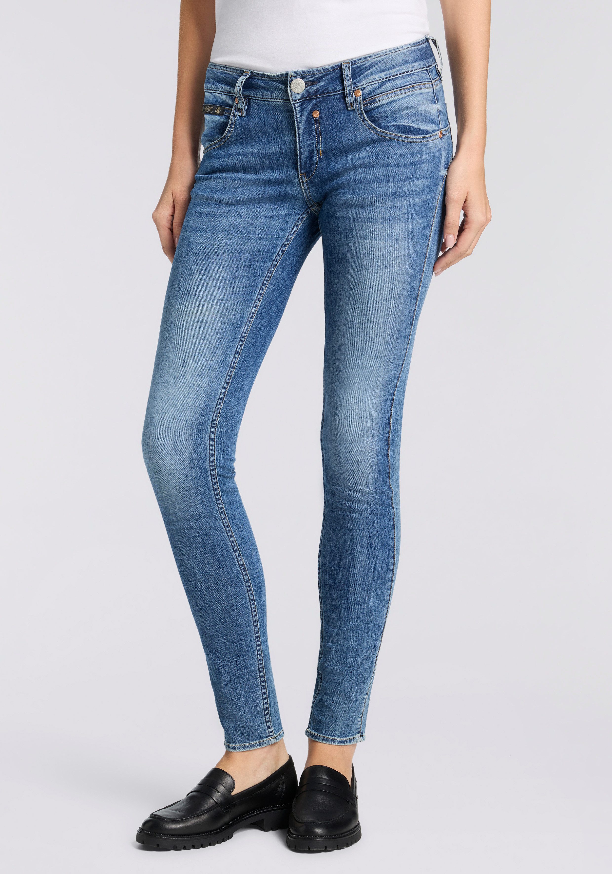Herrlicher Slim-fit-Jeans Touch Slim Denim Light Mid Waist