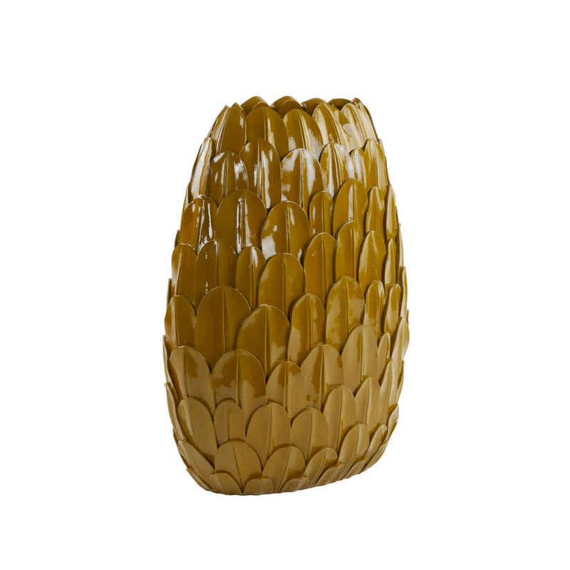 Light & Living Dekovase Vase Feder - Gelb - 37x23x50cm