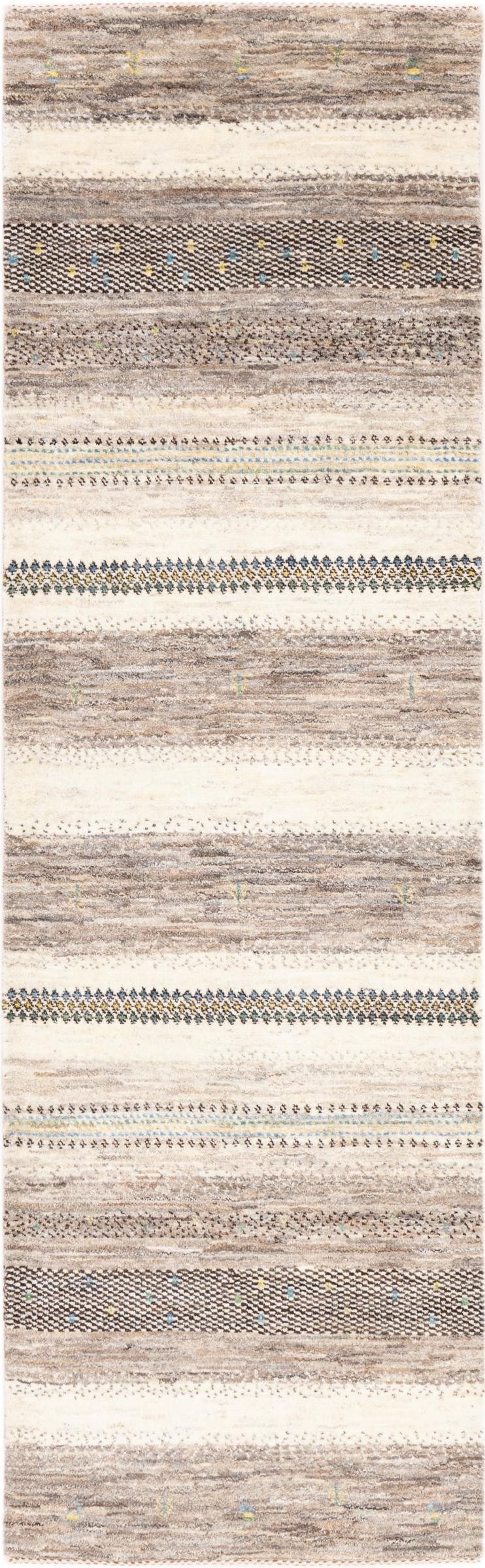 Nain Trading Orientteppich Perser Gabbeh Loribaft Natura 73x239 Handgeknüpfter Moderner, rechteckig, Höhe: 12 mm